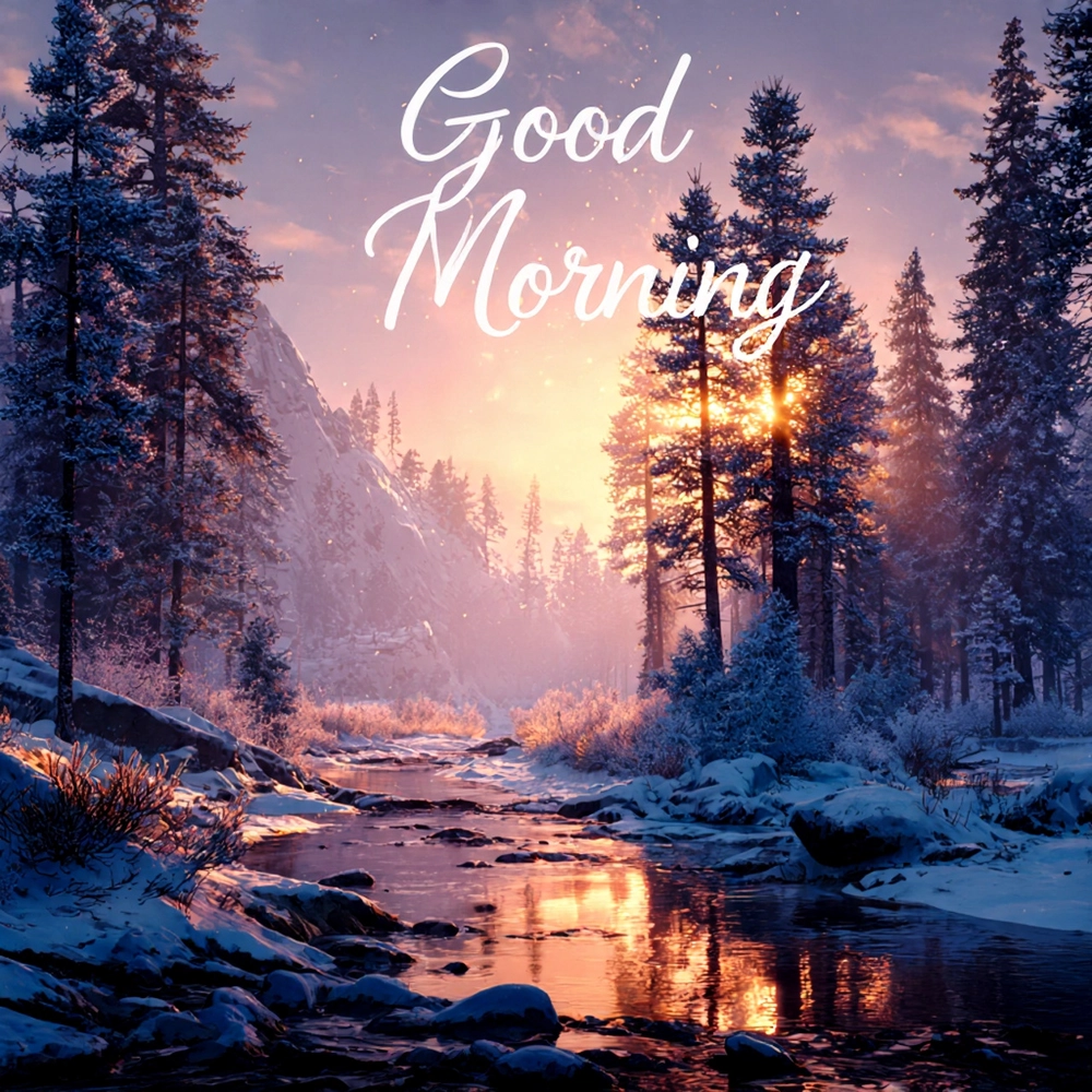 sunday winter good morning images
