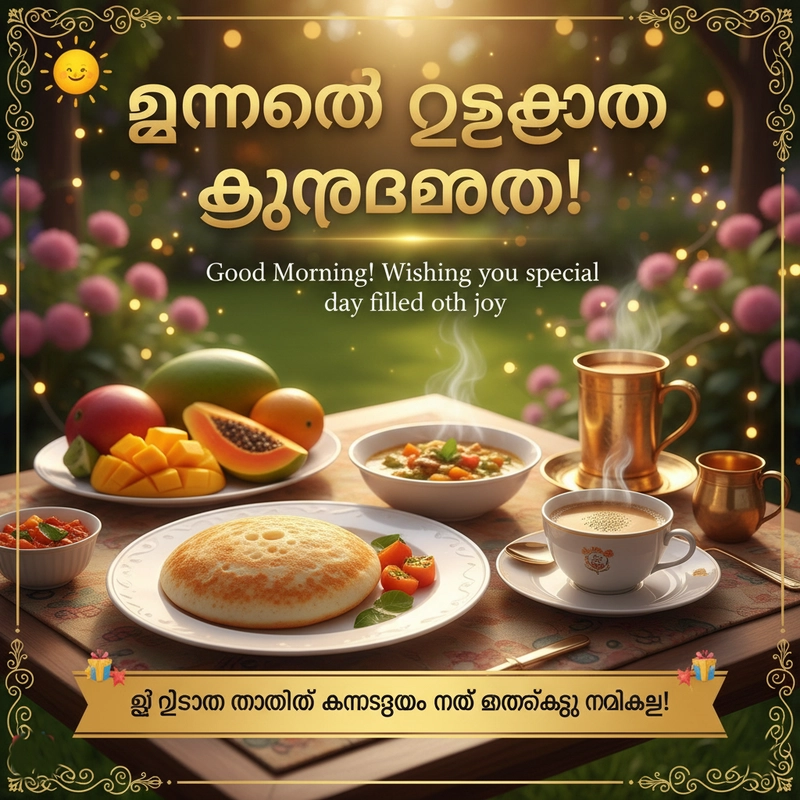 today special good morning images malayalam