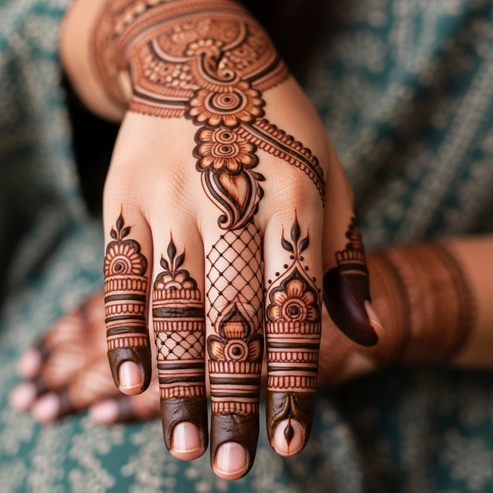ungli mehndi design back