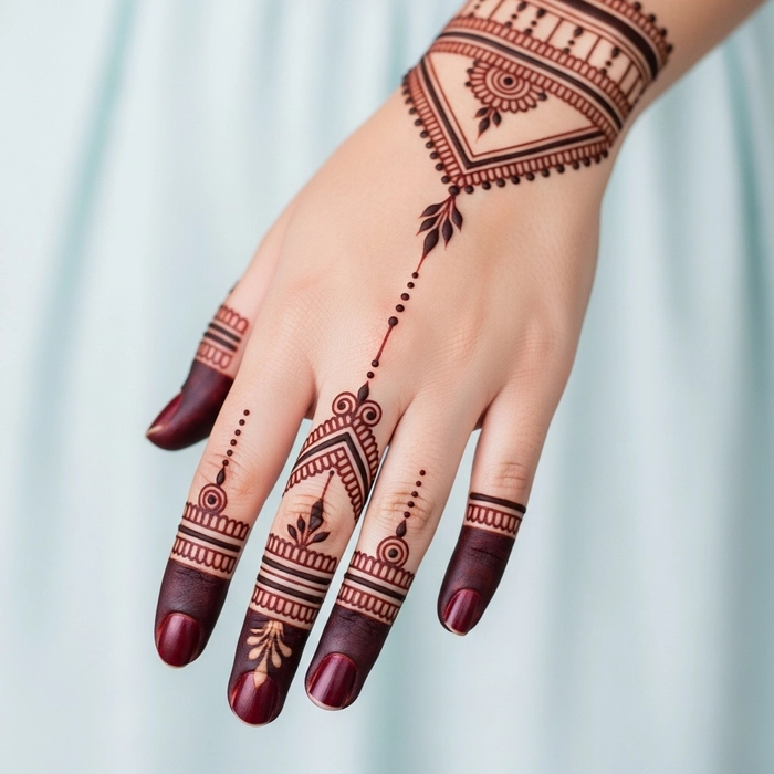ungli mehndi design simple