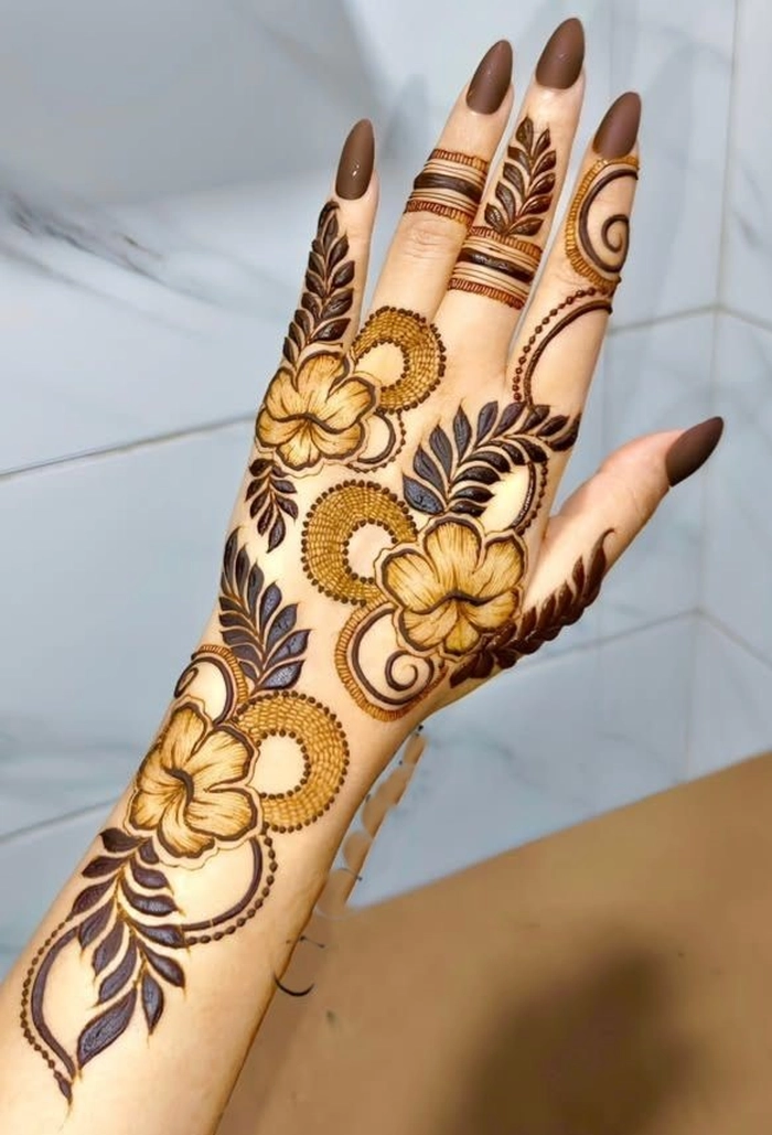 ungli mehndi designs back