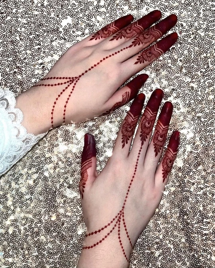 very simple quick mehndi design