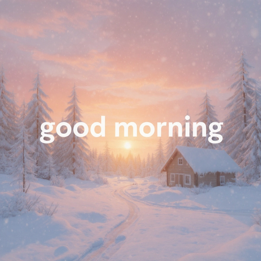 village winter good morning images