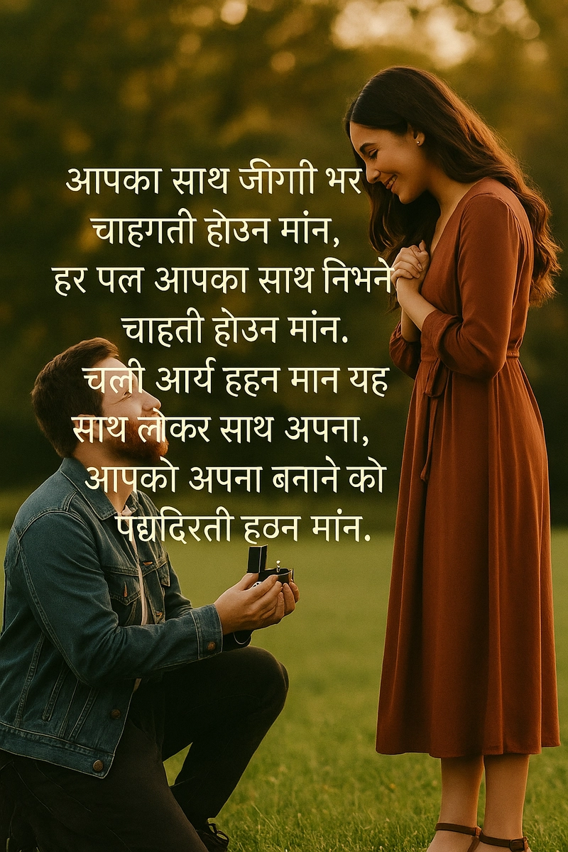 wife propose shayari in hindi