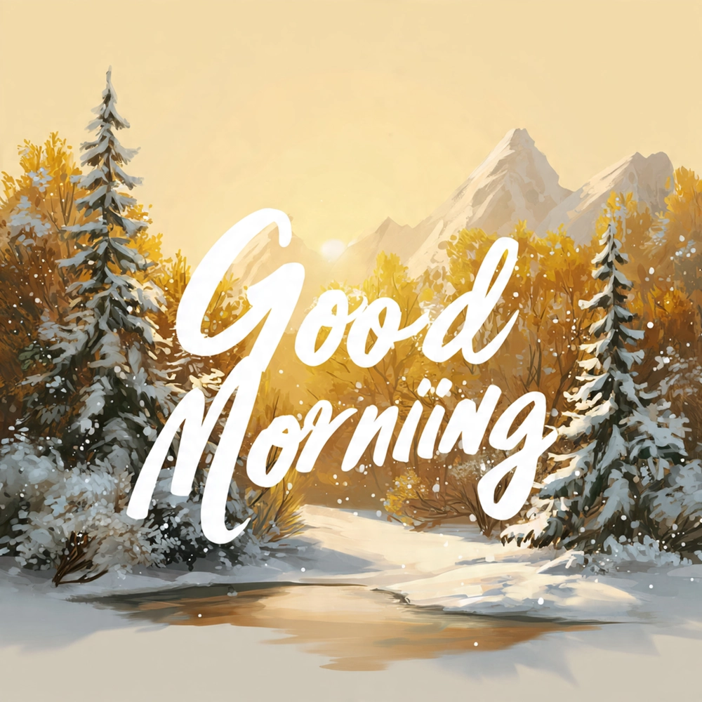 winter good morning couple images