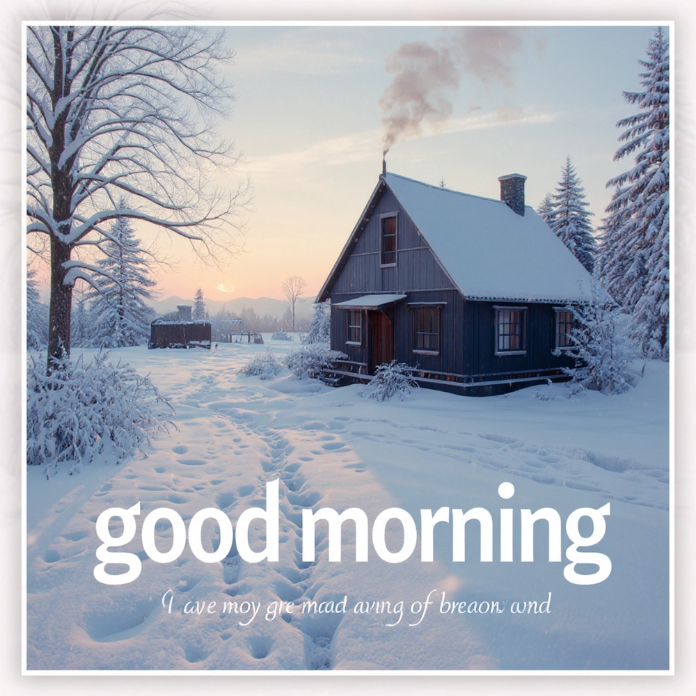 winter good morning images with quotes