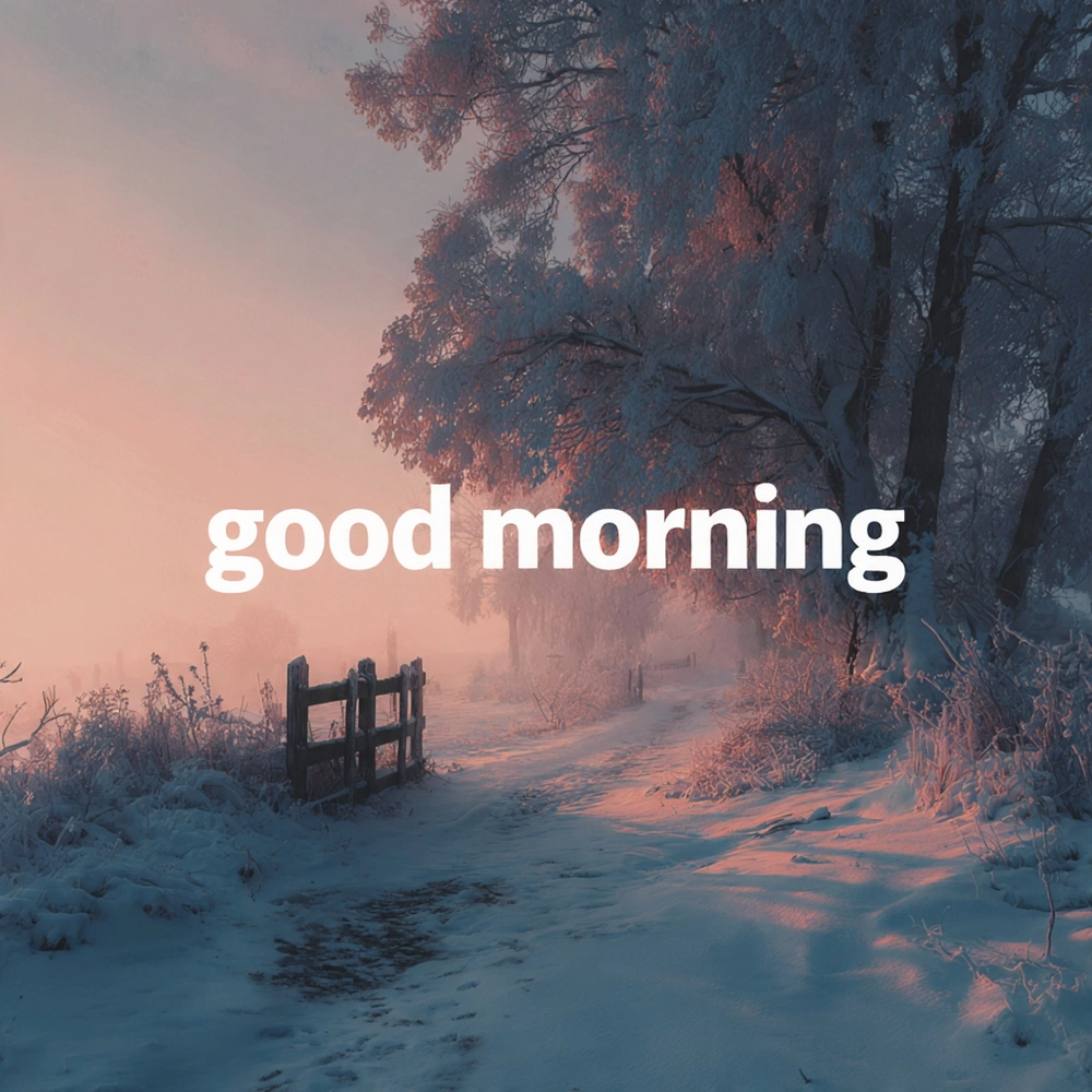 winter good morning picture