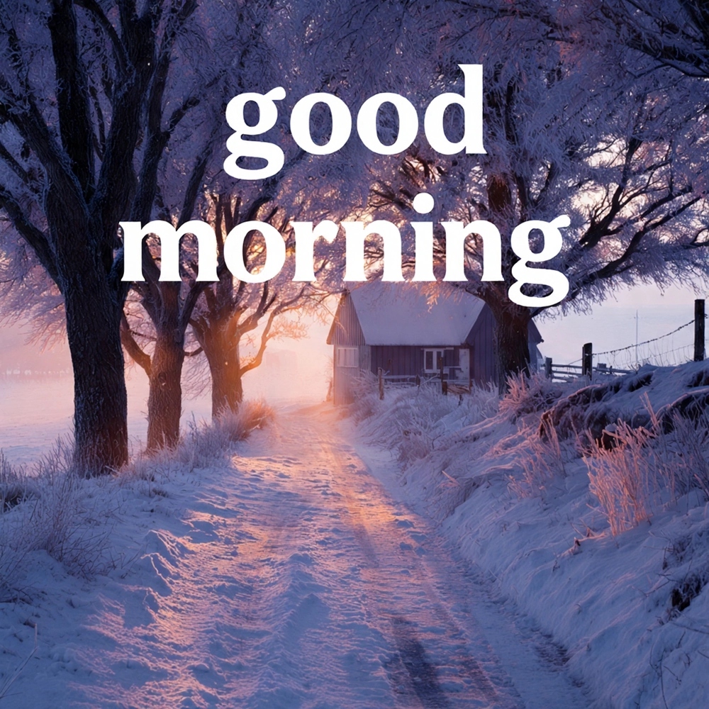 winter images good morning