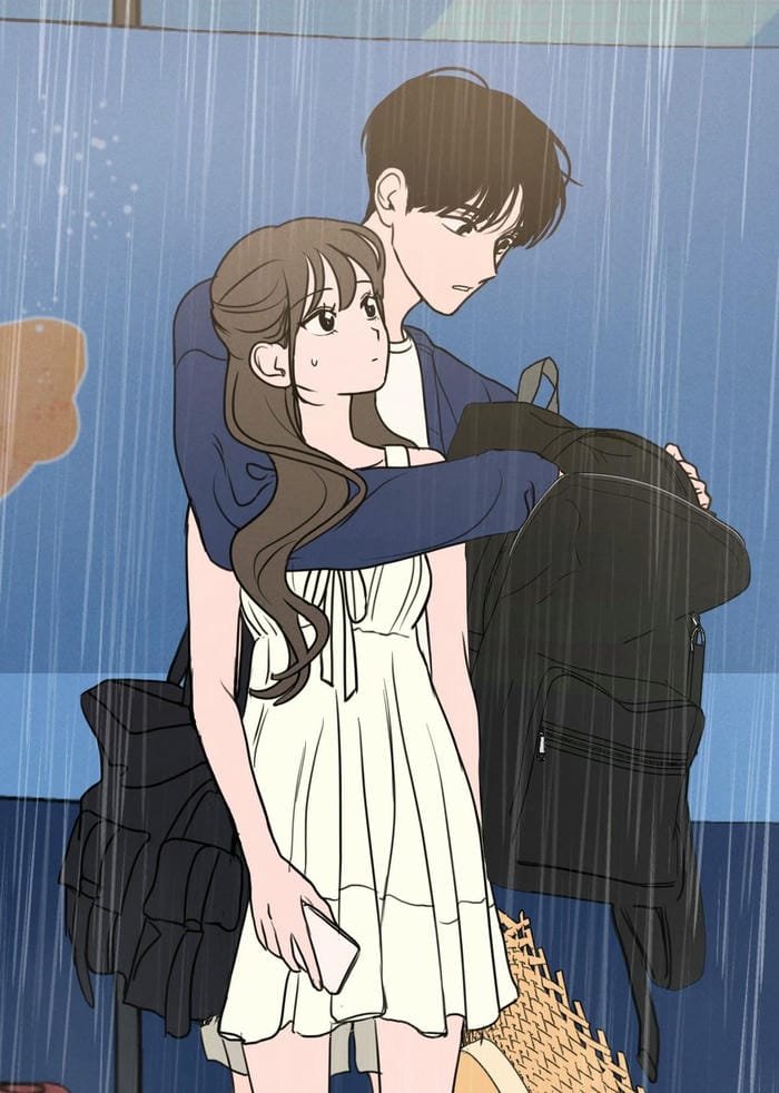 adorable face cartoon couple dp