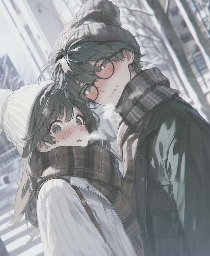 anime couple dp hd
