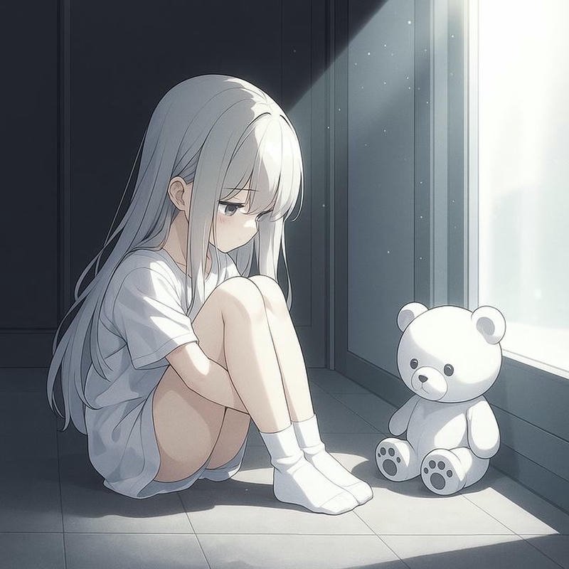 anime sad dp portrait