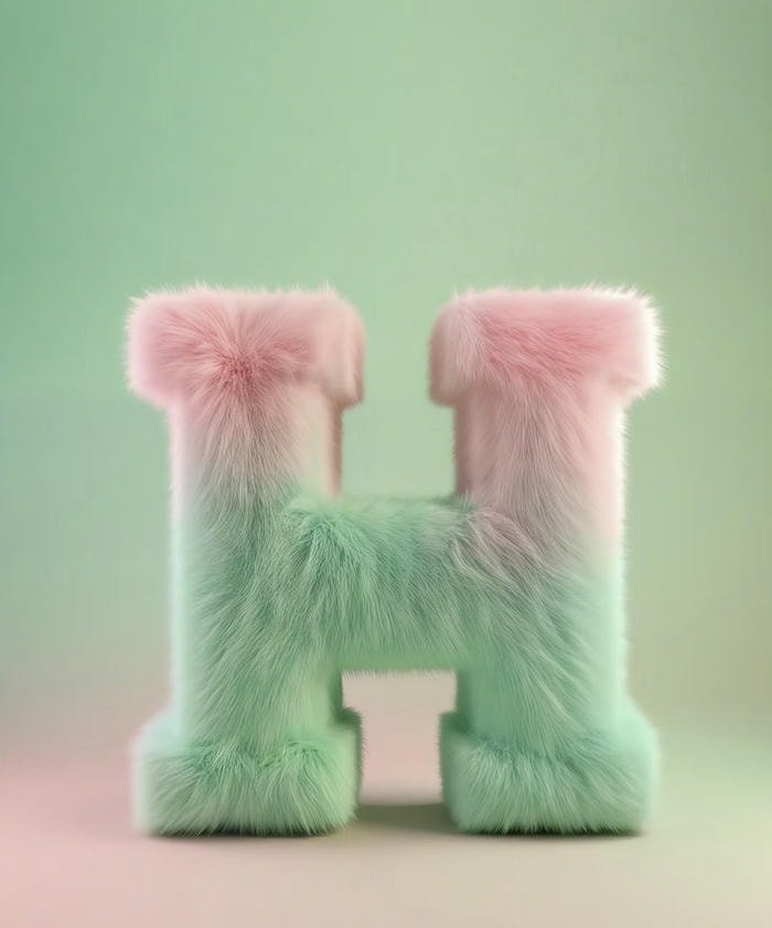 artistic avatar letter h