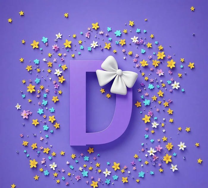 bold letter d profile