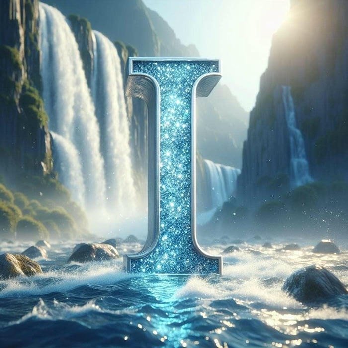 bold letter i profile