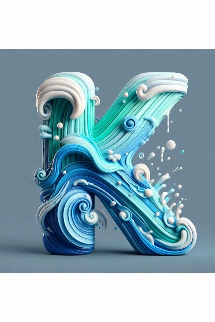 bold letter k profile