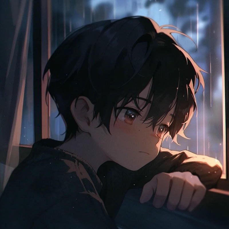 cartoon sad dp portrait