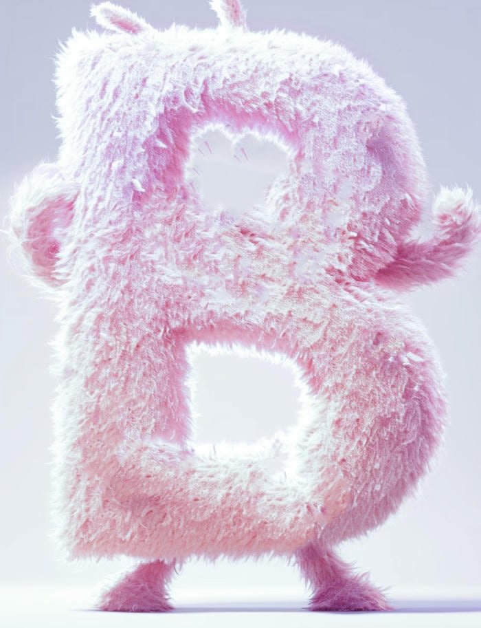 clean letter b picture