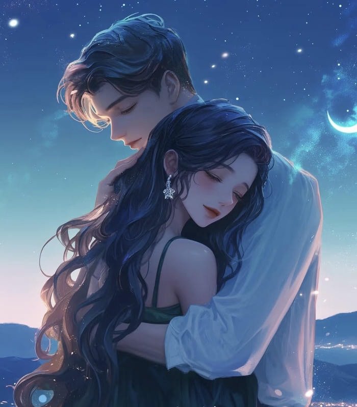 cute anime couple profile