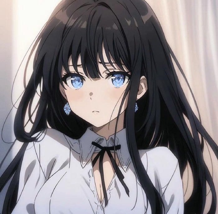 cute look anime girl dp