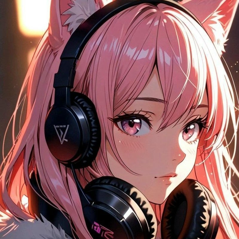 dark style stylish anime girl