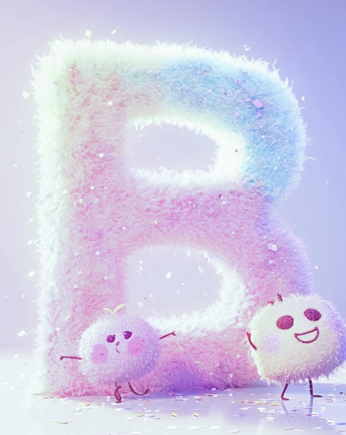 dp letter b aesthetic