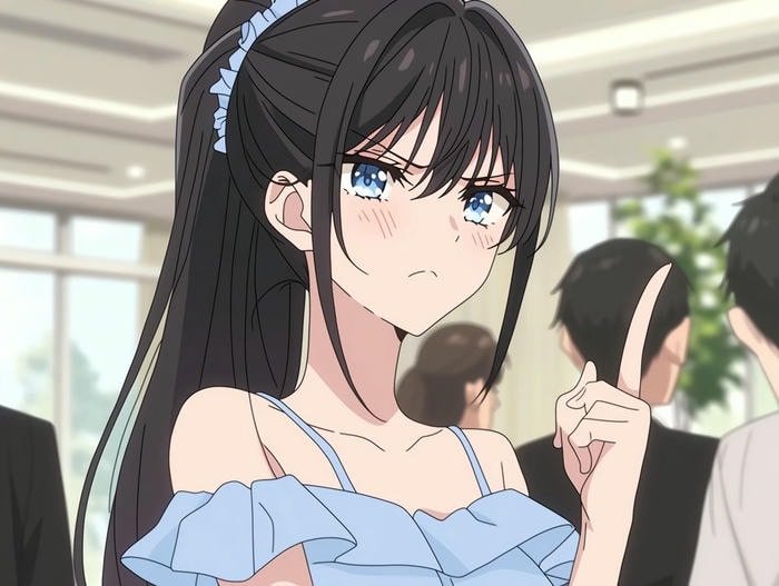 dreamy anime girl dp