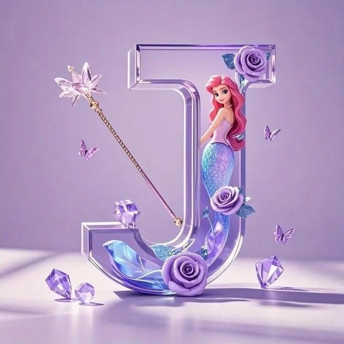elegant dp letter j