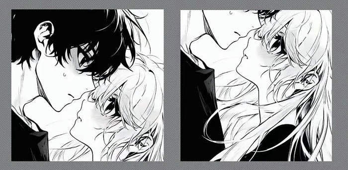 happy anime couple dp