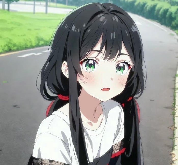 light smile instagram cartoon dp for girls