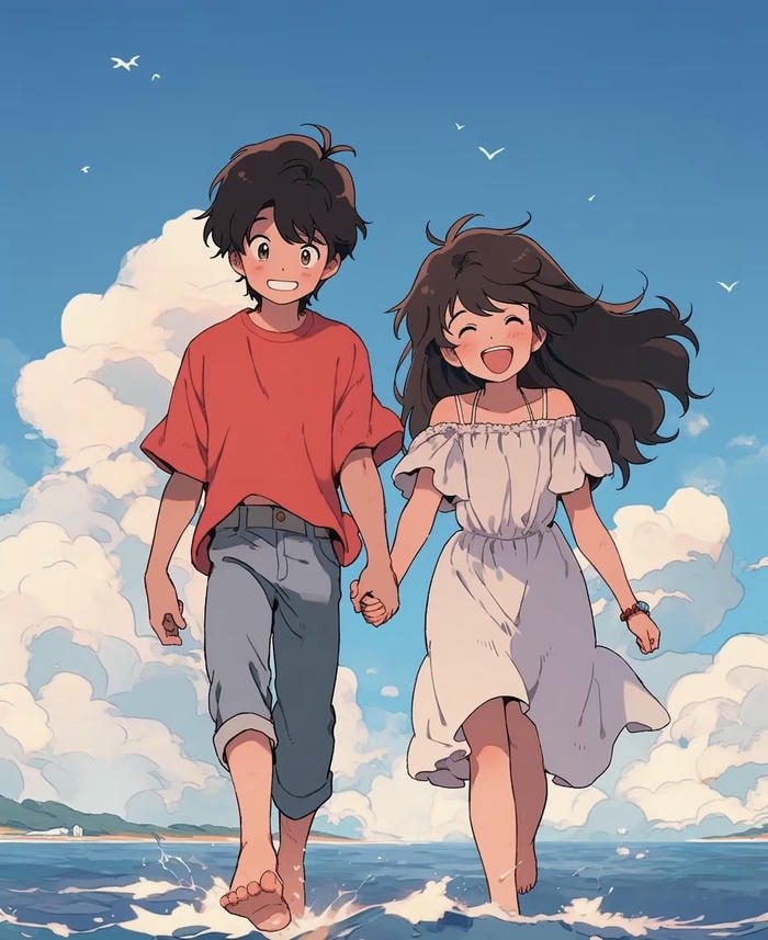 lovely anime couple dp