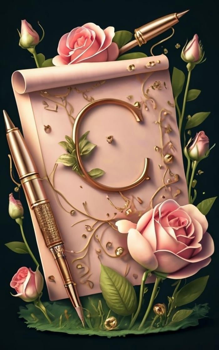 minimal avatar c initial