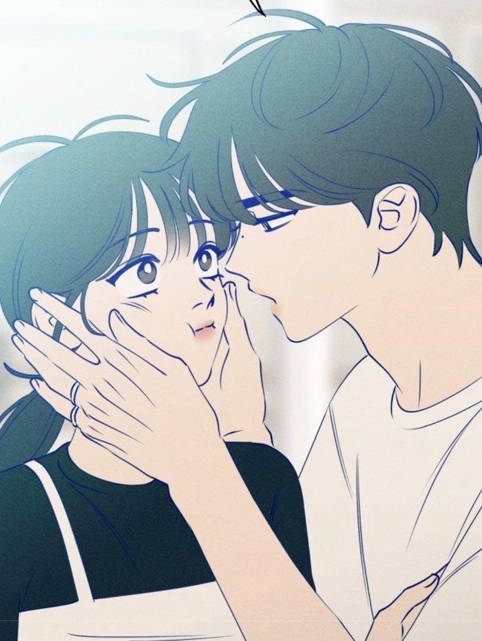 minimal cartoon couple dp