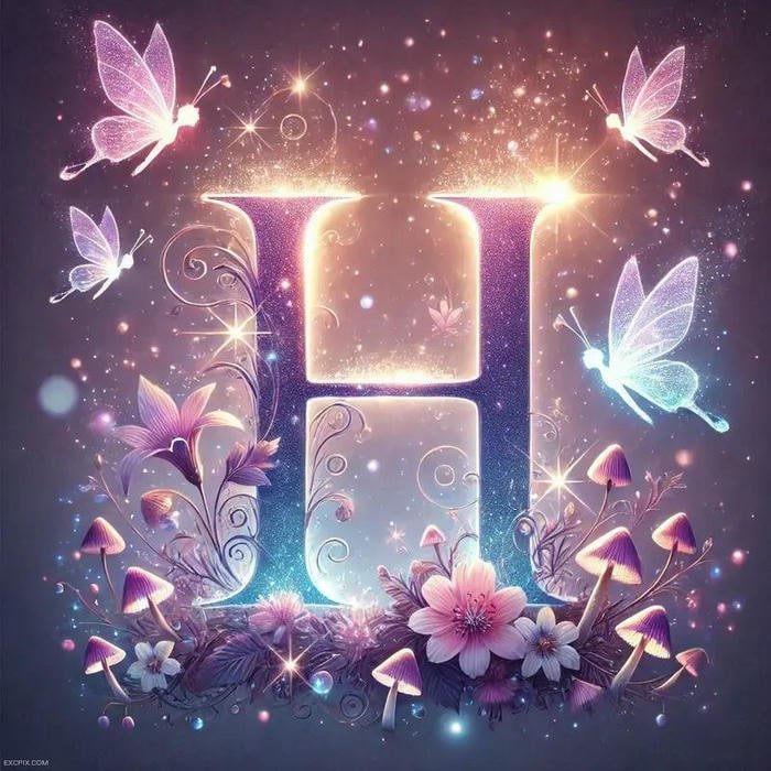 minimal graphic h icon