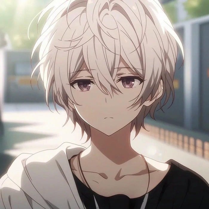 minimal pose anime boy dp for instagram