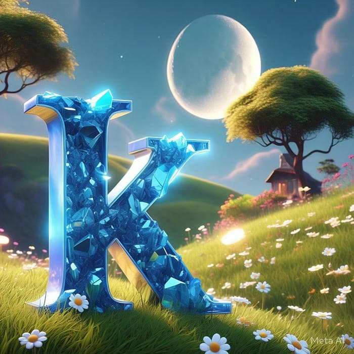 modern icon letter k