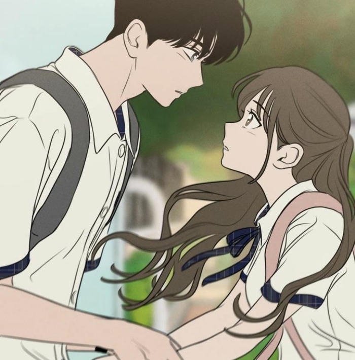 modern vibe cartoon couple dp