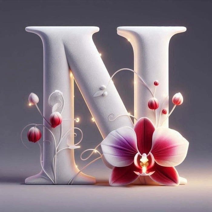 pastel style N name dp