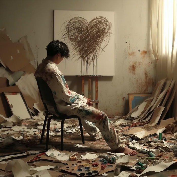 picture heartbroken boy