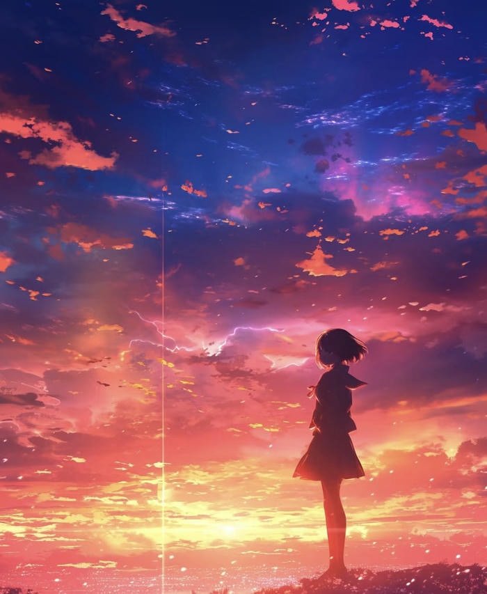 rainy night alone anime dp