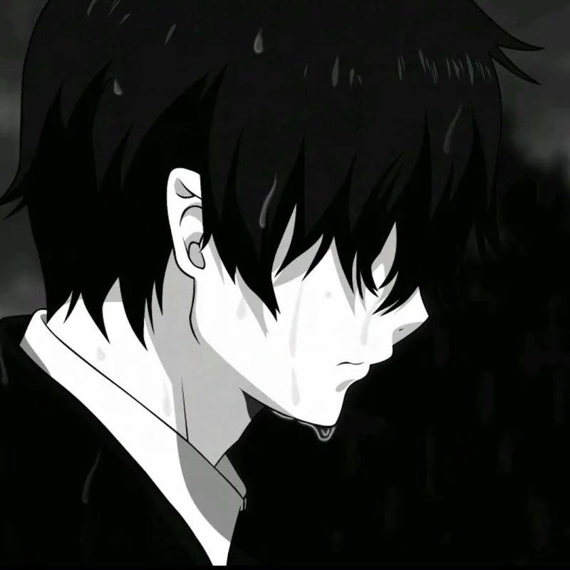 sad anime dp aesthetic