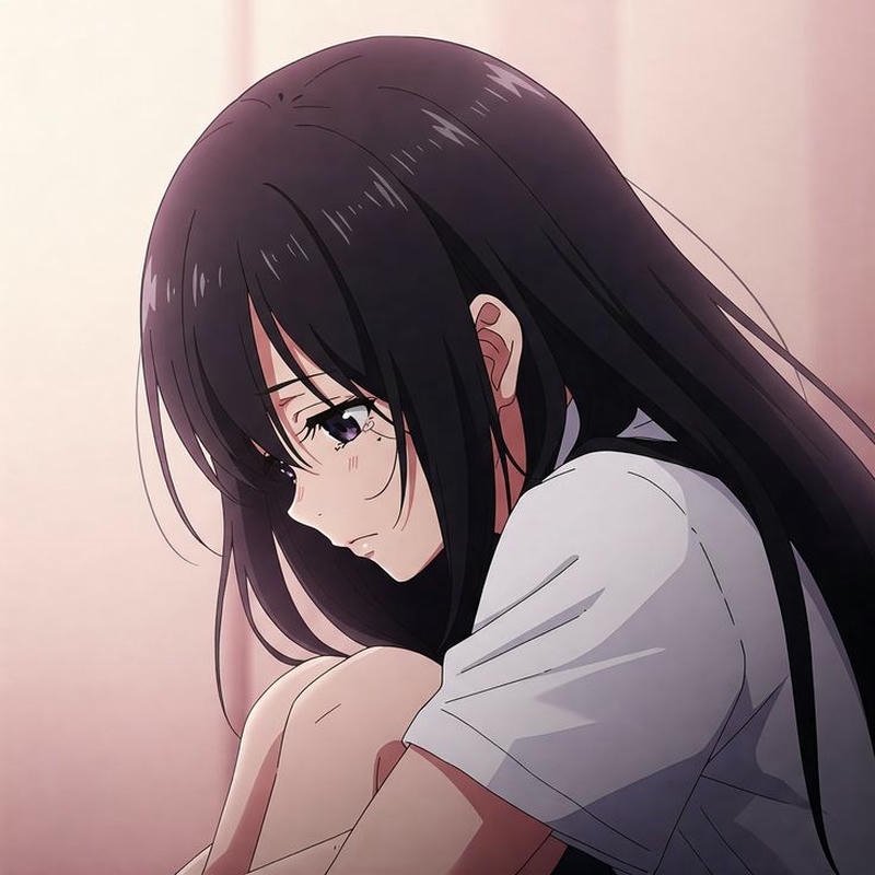 sad anime dp wallpaper
