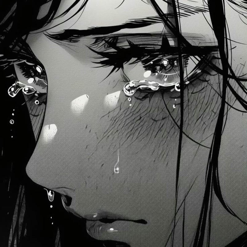 sad dp anime picture