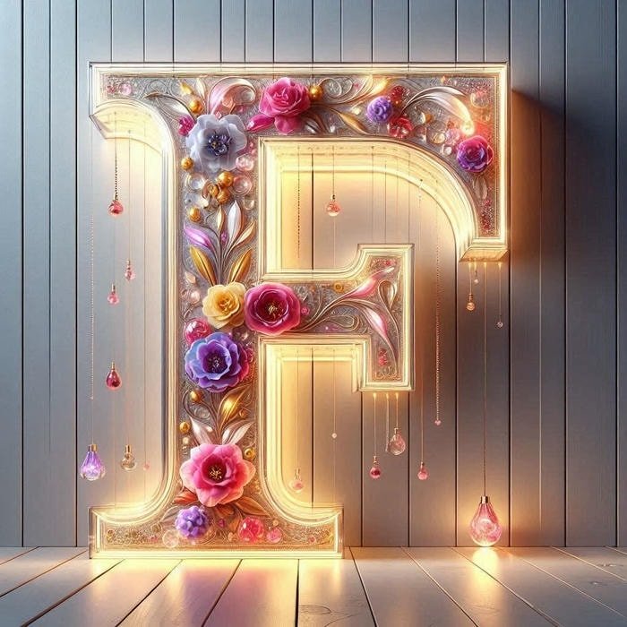 simple outline f image