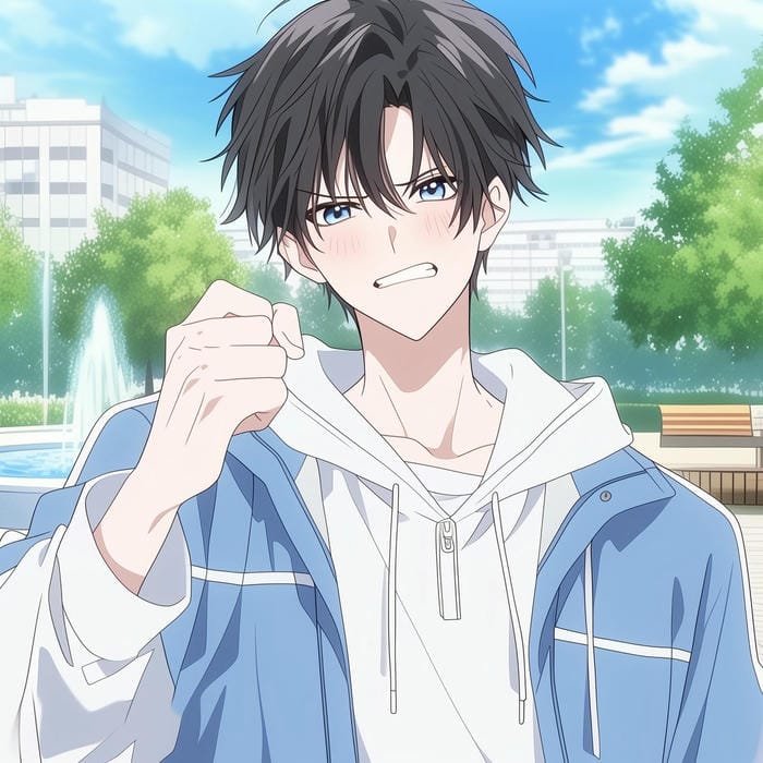 smile anime boy dp for instagram