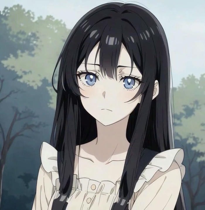 soft light anime girl dp