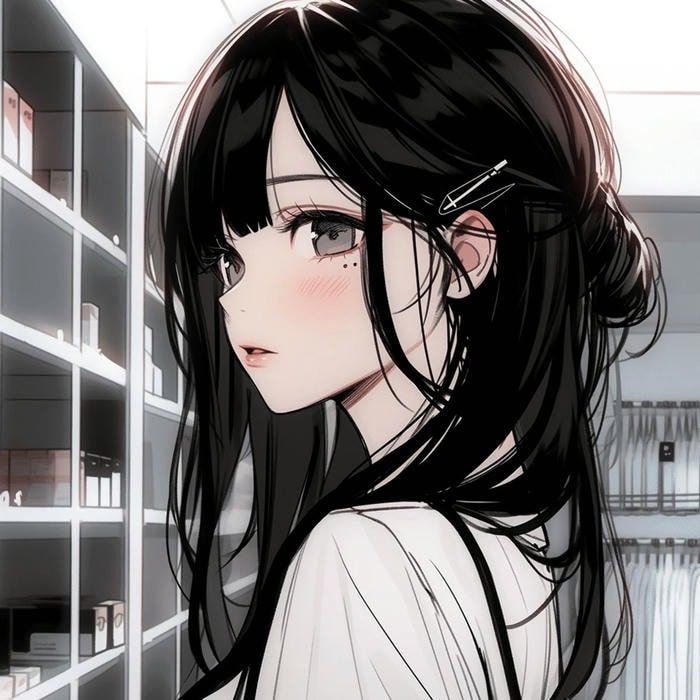 soft tone anime girl dp