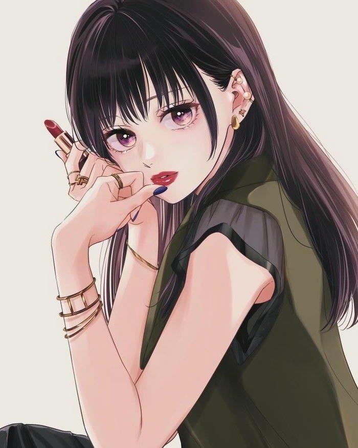 stylish anime girl dp