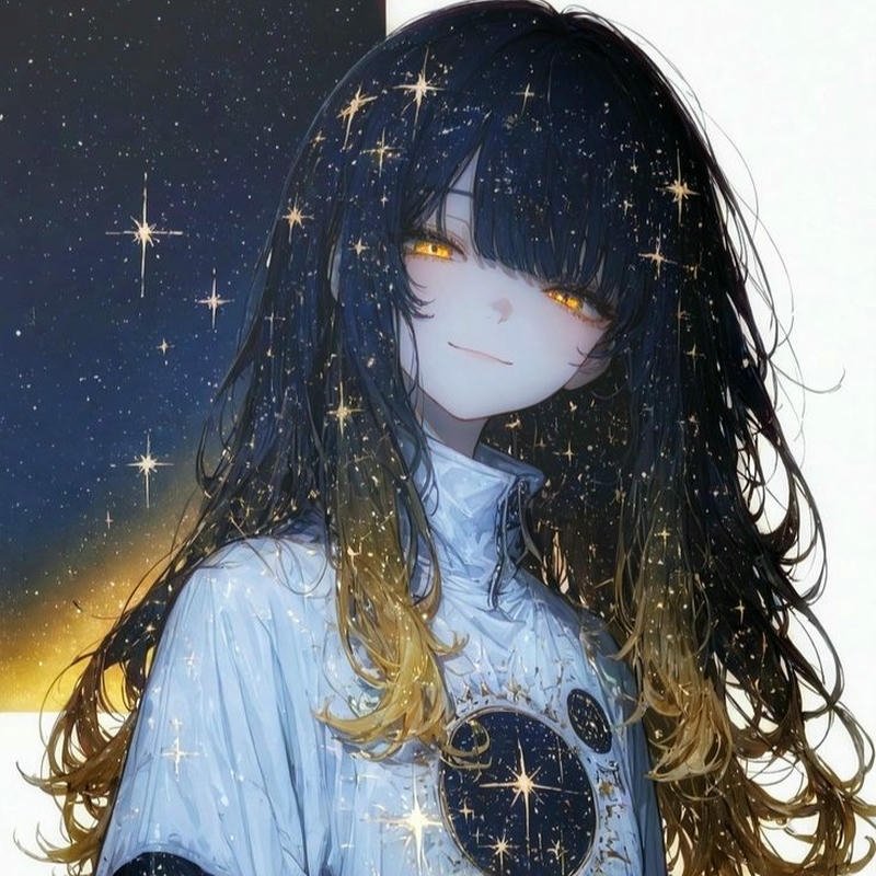 stylish anime girl drawing