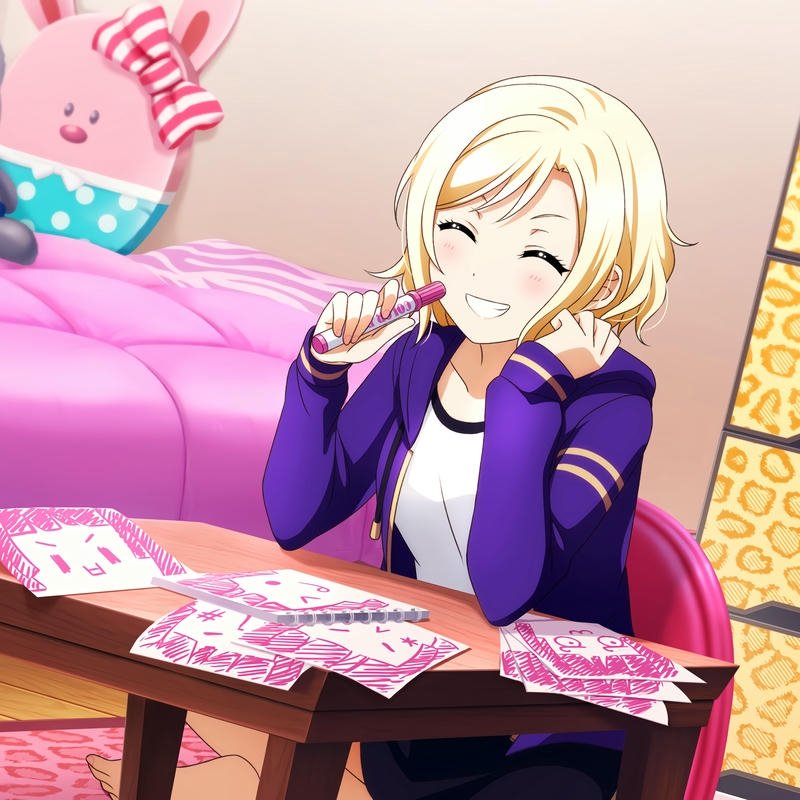 stylish anime girl graphic