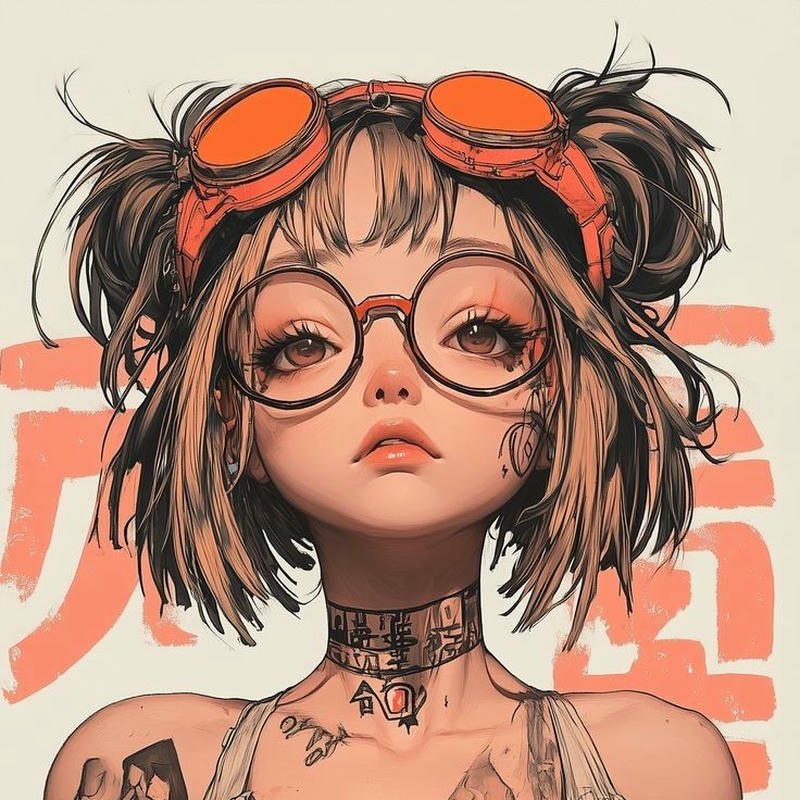 stylish girl anime aesthetic